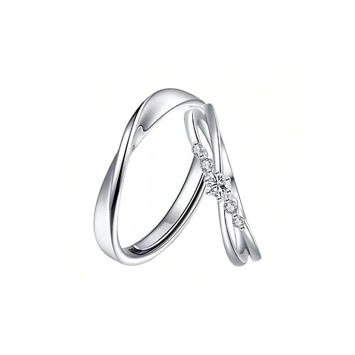 Shang Qianyi Цирконовые кольца унисекс