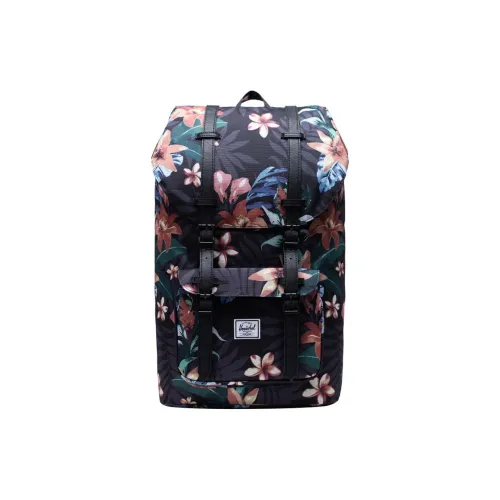 Herschel Little America Little America Series Рюкзаки Цветочный Черный Унисекс
