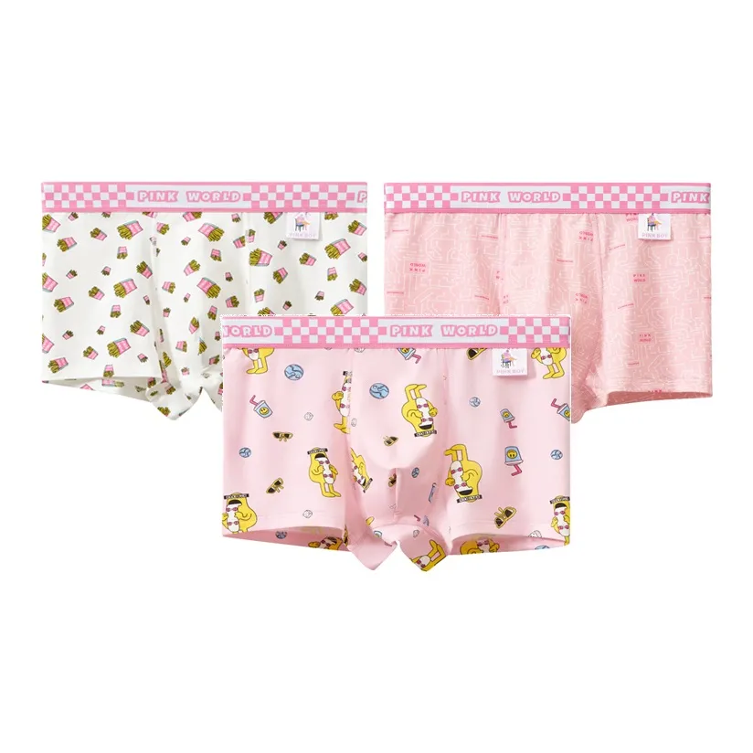 Primeet Boxer Shorts Men's 3 Pack Pink