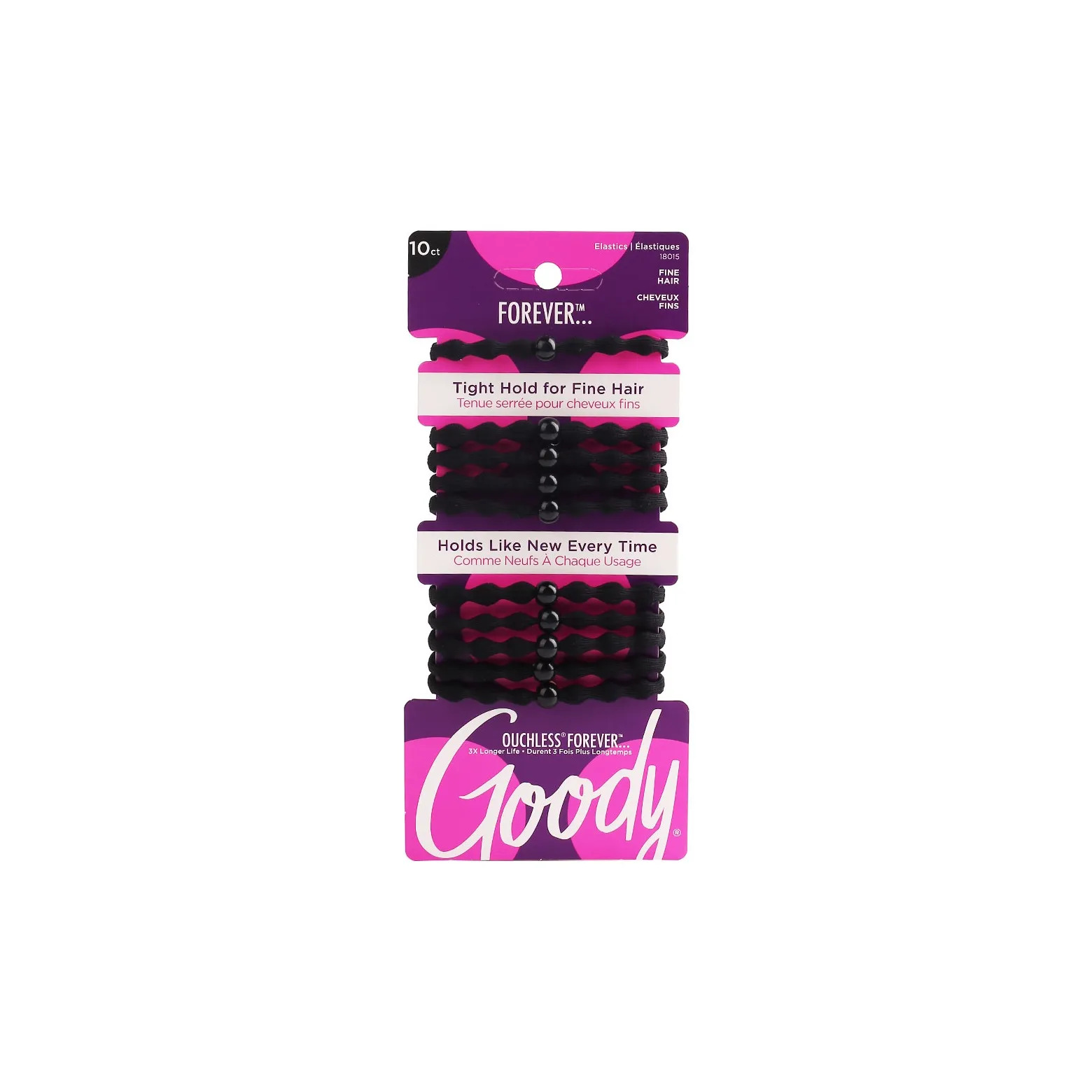 GOODY Ouchless Cotton Hair Tie/Hair Tie/Rubber Band/Hair Accessory/Headpiece Unisex
