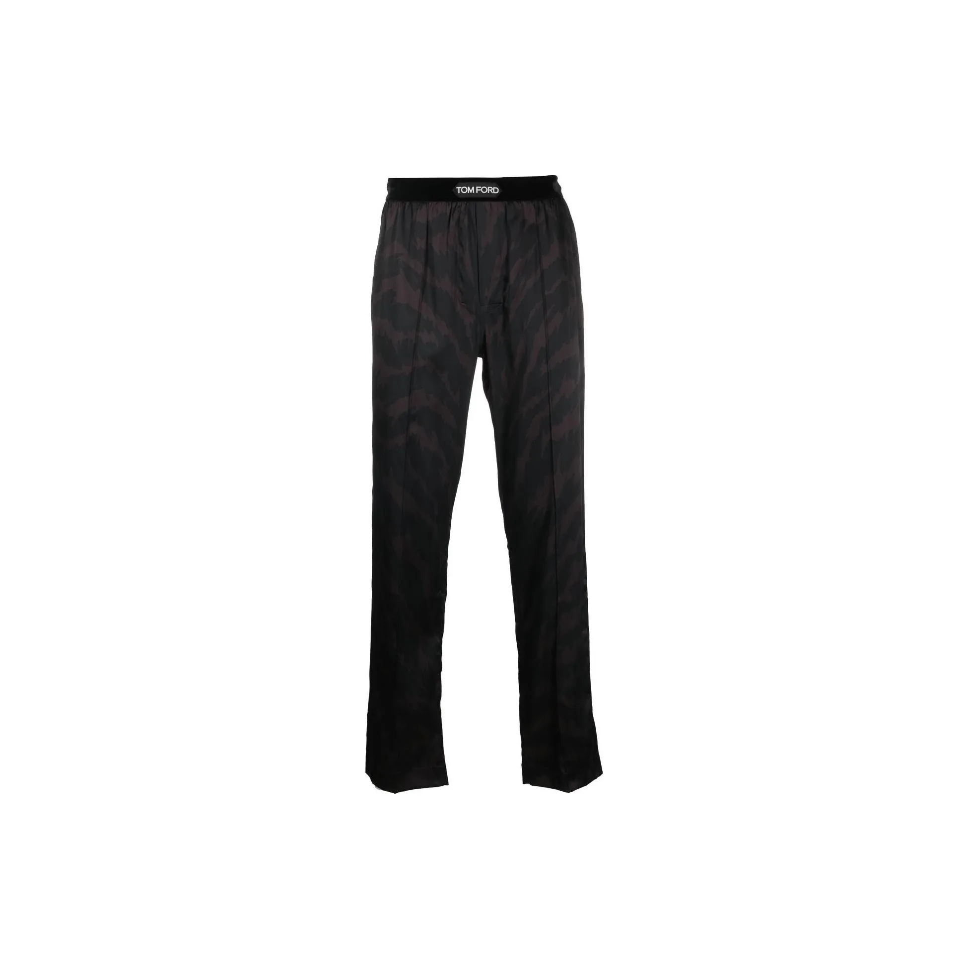 TOM FORD Patterned Logo waistband Pyjama Trousers