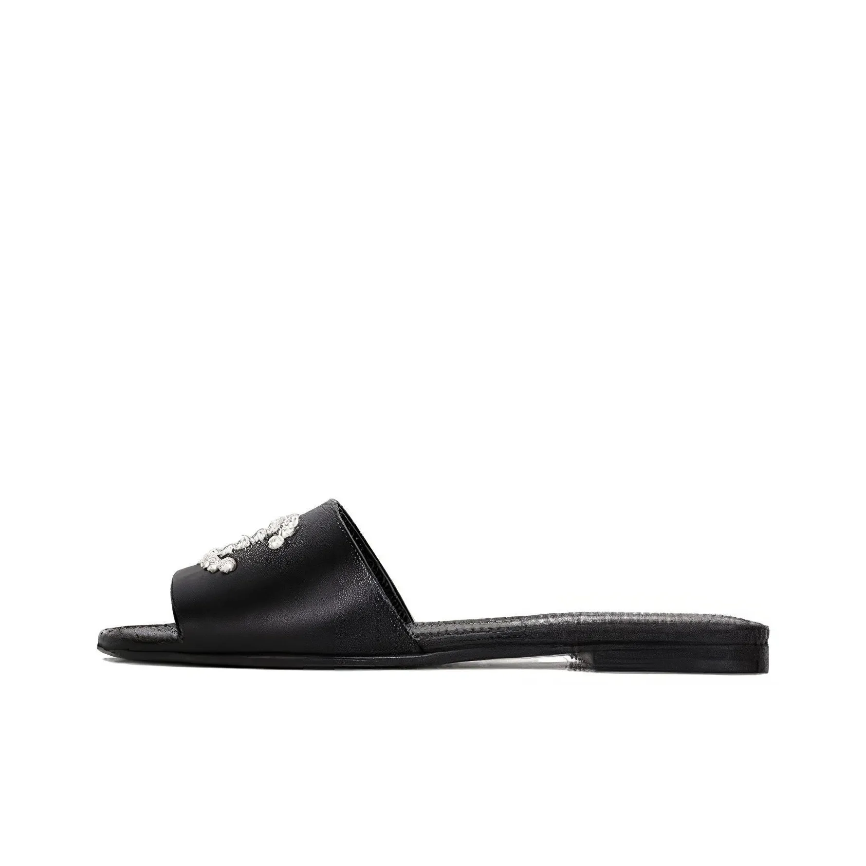 CHANEL Slip Resistant Slide Slippers Women's Black