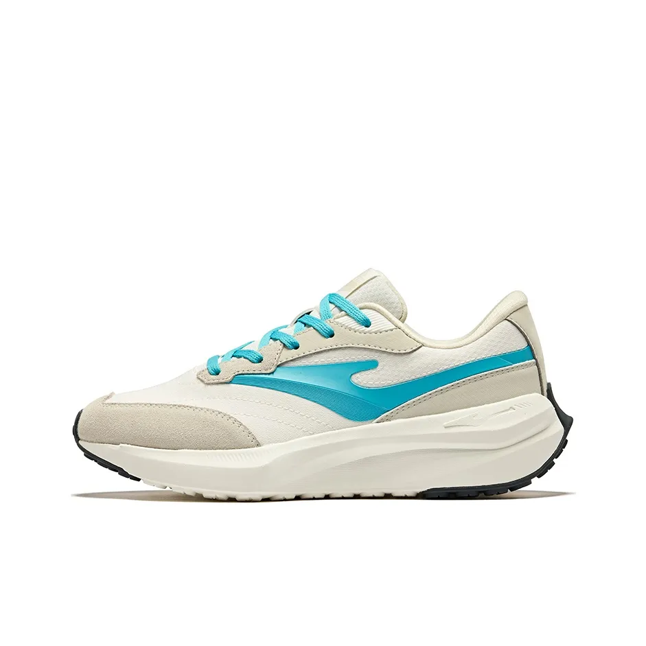 Erke Set Sail Wear-Resistant Slip-Resistant Low-Top Casual Shoes Men's Floating Rock Gray Jade Blue