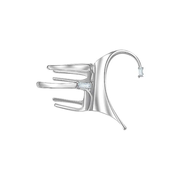 HANYUDIE Эксклюзивный дизайн UNIQUE Нижняя заколка On Серьги с премиум-чувством Нет Hole Нижняя заколка On Серьги Женские