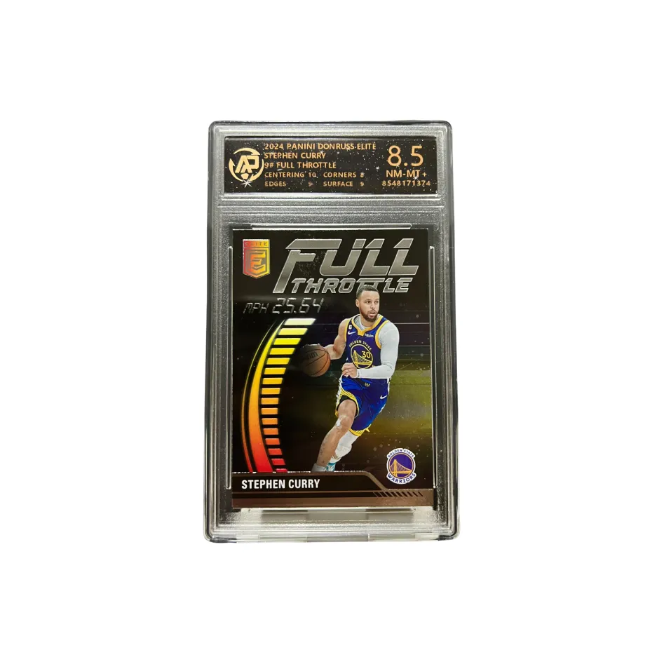 PANINI Curry Player Card, Fast Lane Data Edition, Records Data From 1 PC Season Graded Cards 1 Pc