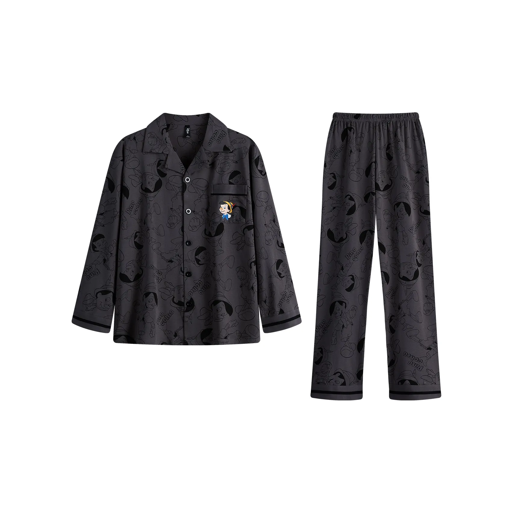 Gongdie X Disney Пижамный комплект Мужской Серый