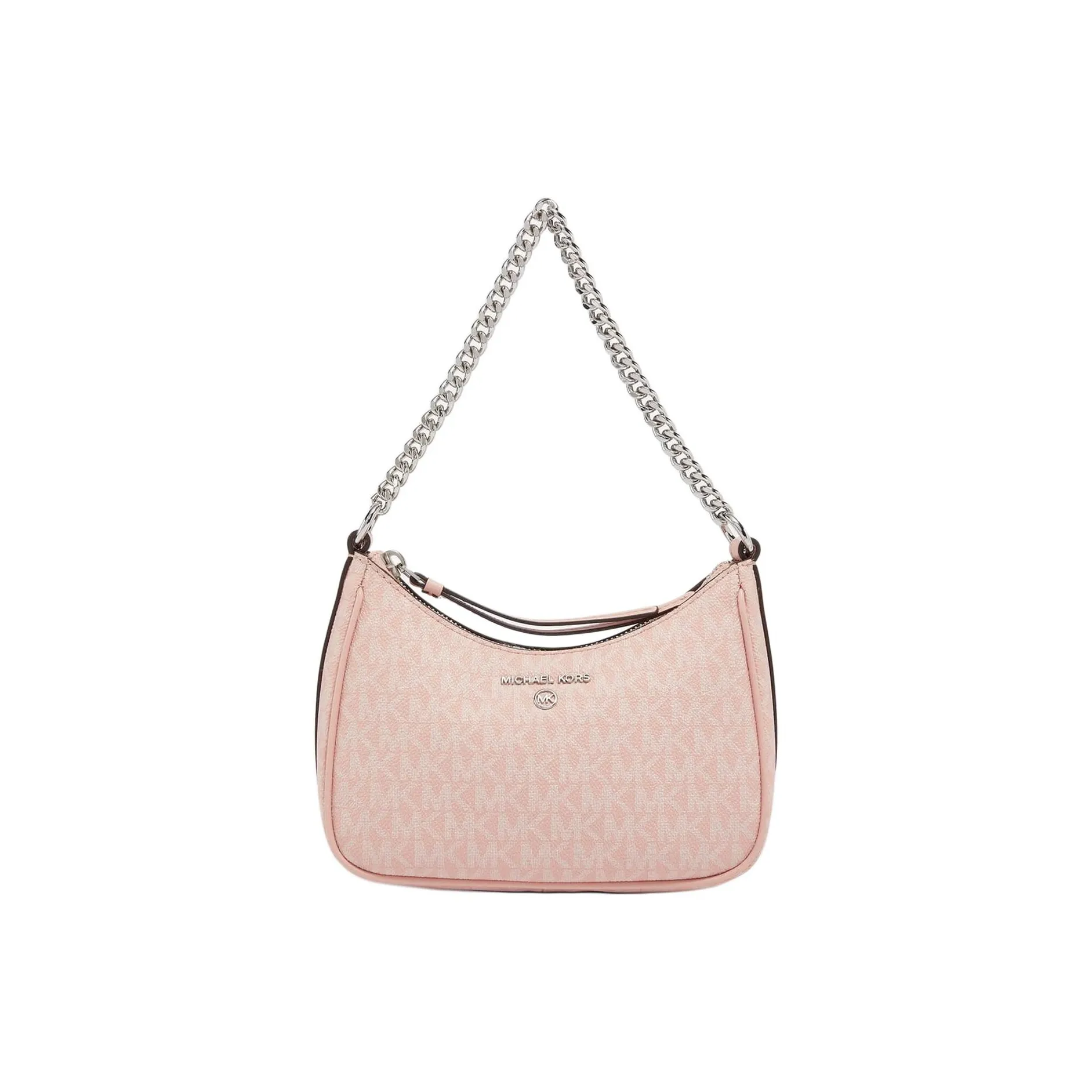 MICHAEL KORS Jet Set Charm Coated Canvas Handbag, Shoulder Bag Trumpets Women's Rose Pink