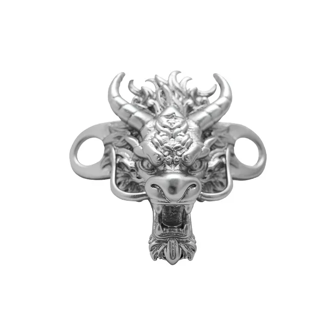 PENTAGONAL HEART Медный сплав Оригинальный Дракон Ожерелье Обувь Пряжка Шнурок с Пряжкой Унисекс Серебряный