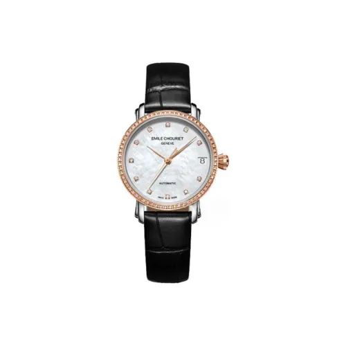 EMILE CHOURIET Автоматический Механический Движение Женские Часы 30MM Белый
