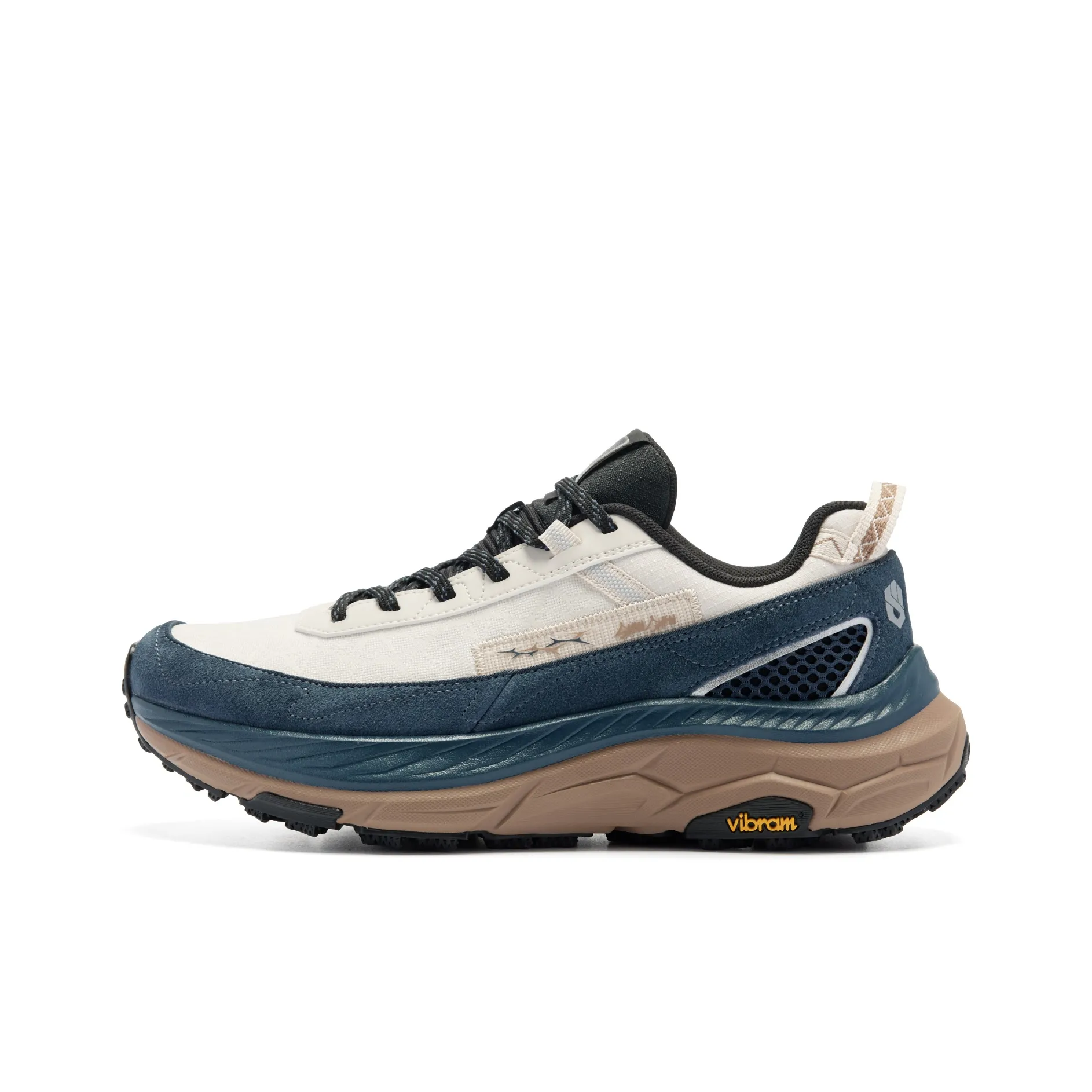 QIAODAN Mountain God 2 LITE Беговые кроссовки Низкий топ Сырой деним Полуночный синий Мужской