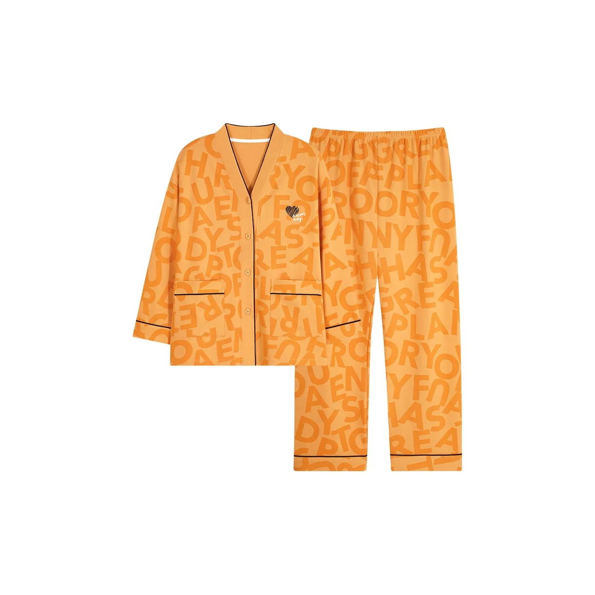 MIIOW Trend Party series Пижамный комплект Женские Апельсин