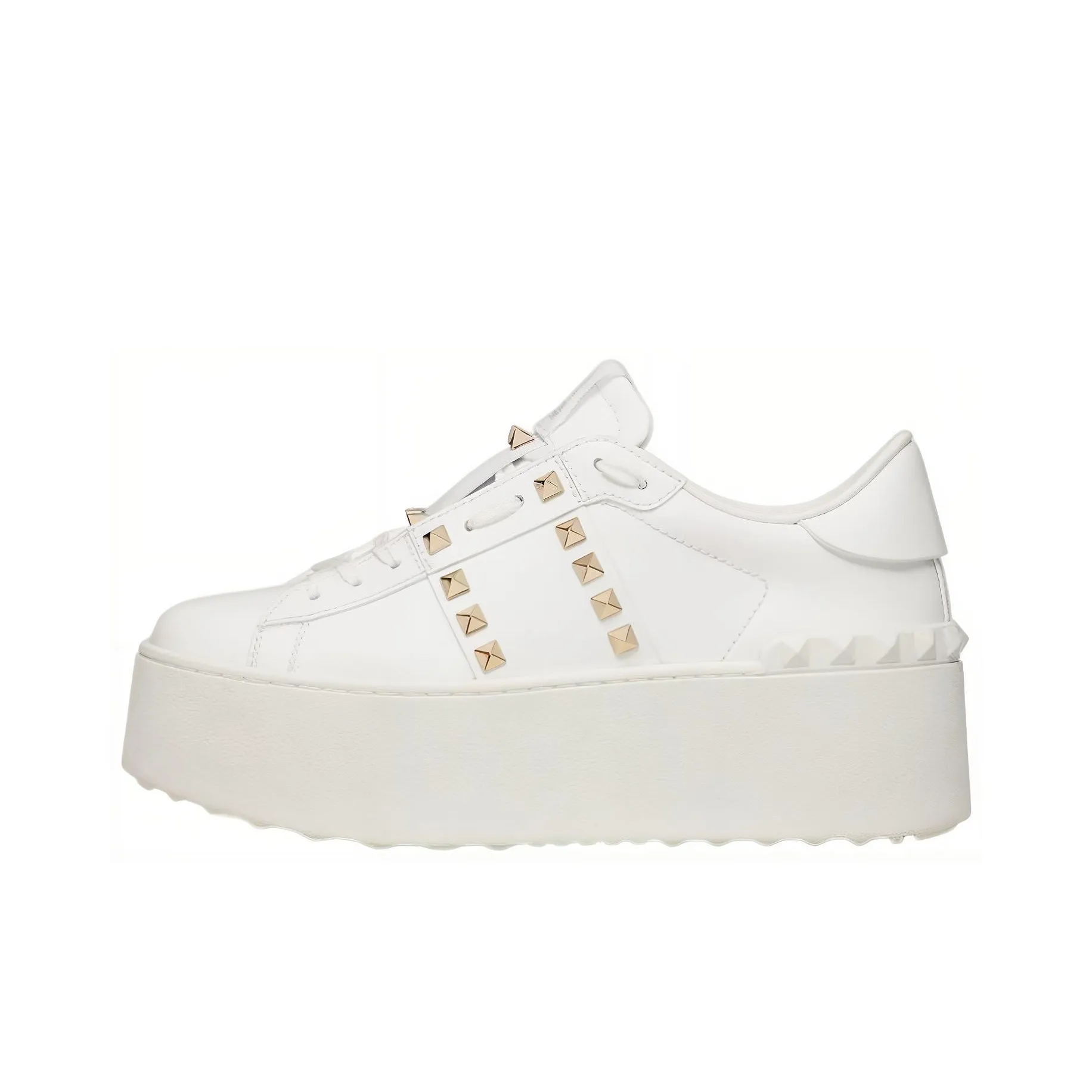 Valentino Garavani Rockstud Untitled Lace Up Sneakers Women's