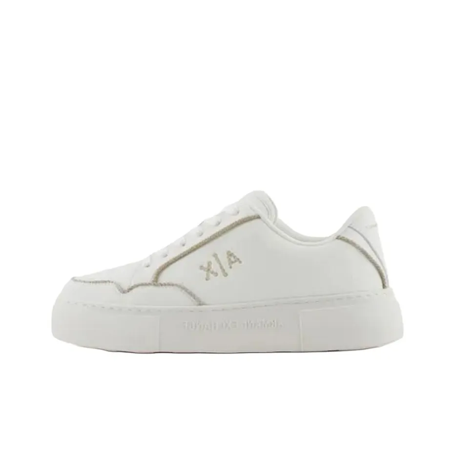 ARMANI EXCHANGEAE Low Top Skateboard Shoes Women's White