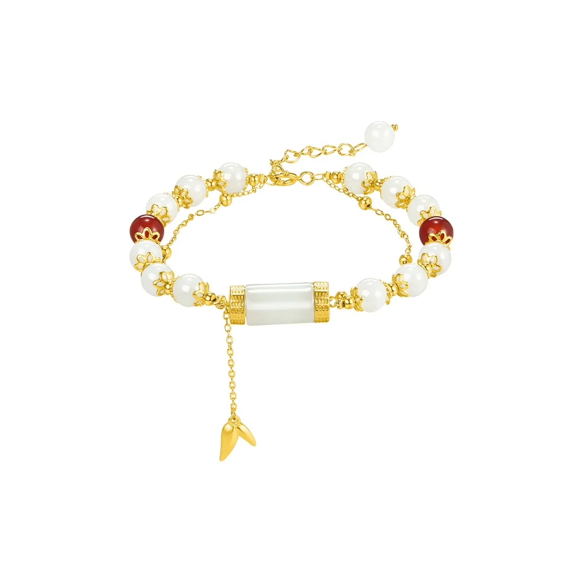 Mom's Gift Bracelets Pale Greenish White Jade Women's