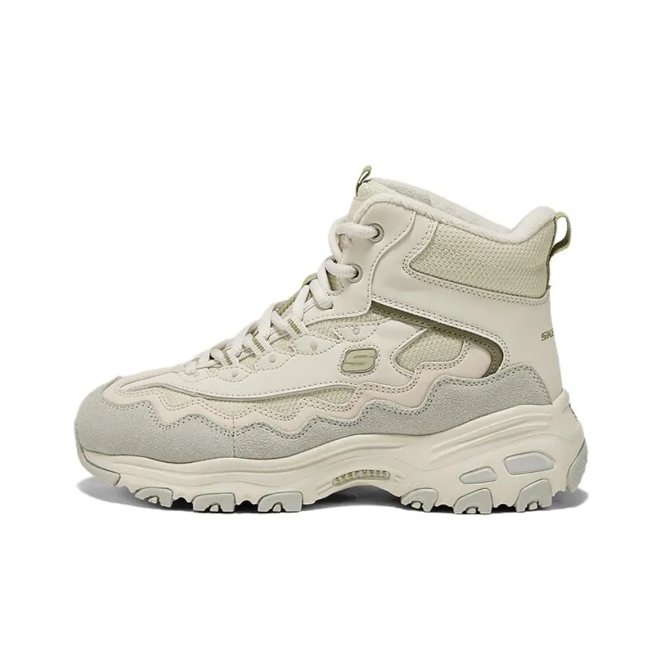 Skechers DLITES High Top Casual Shoes Women's Taupe