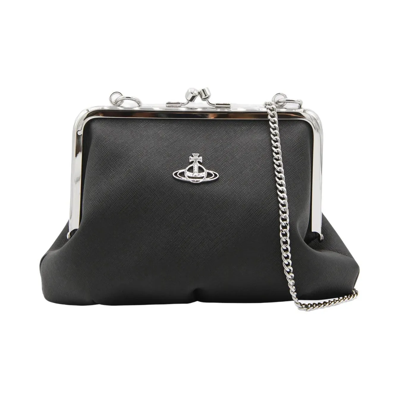 Vivienne Westwood Orb Plaque Chain Linked Clutch Bag