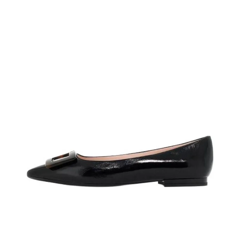 Roger Vivier Logo Engraved Ballerina Shoes Women's