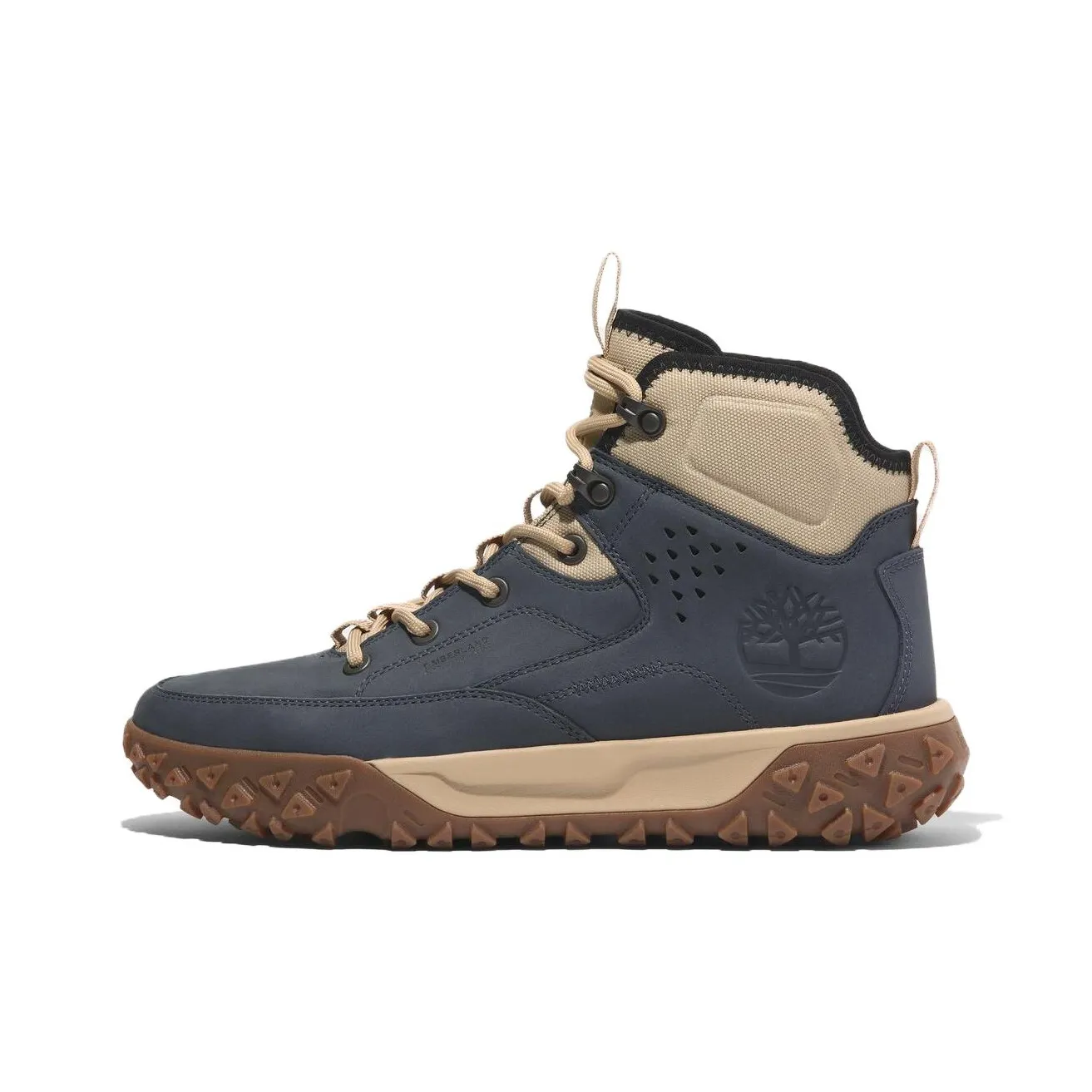 Timberland Motion 6 Устойчивые к истиранию и скольжению носки Crew для активного отдыха Мужские Темно-синие Коричневые