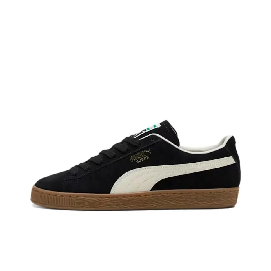 PUMA Suede Terrace Устойчивые к истиранию Низкие Кроссовки для скейтбординга Унисекс Черно-белые