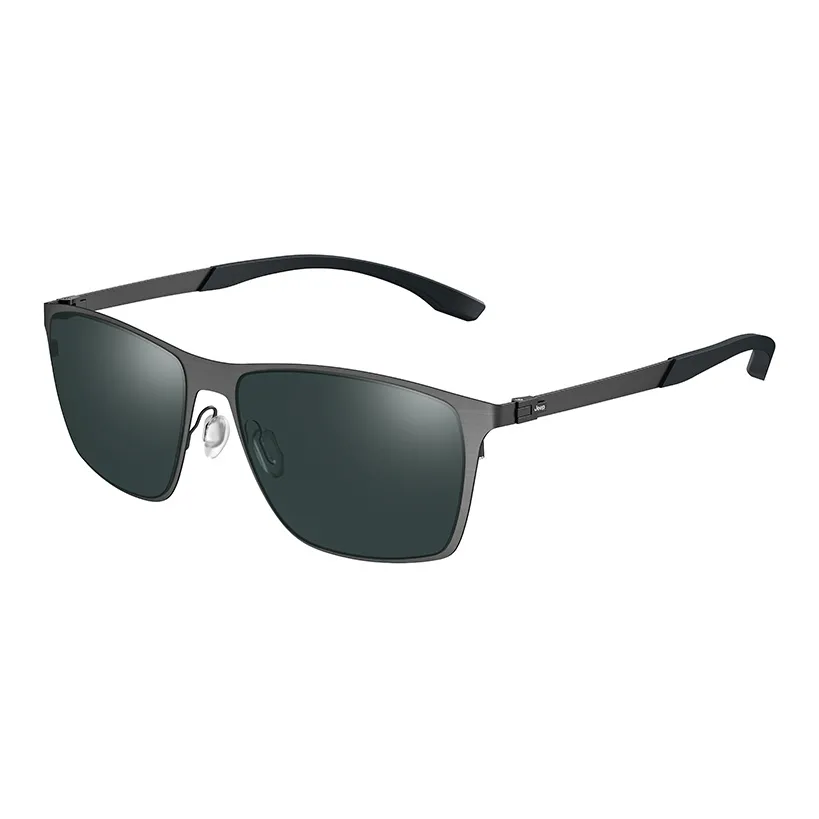 Jeep Titanium Β Titanium Square Sunglasses Men's