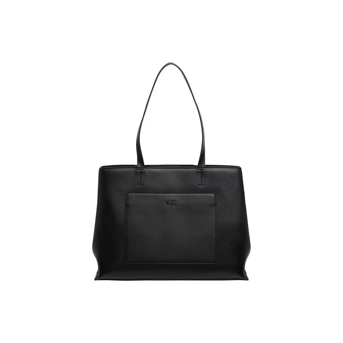 CALVIN KLEIN Polyurethane Tote Bag, Shopping Bag, Handbag, Shoulder Bag Women's Black