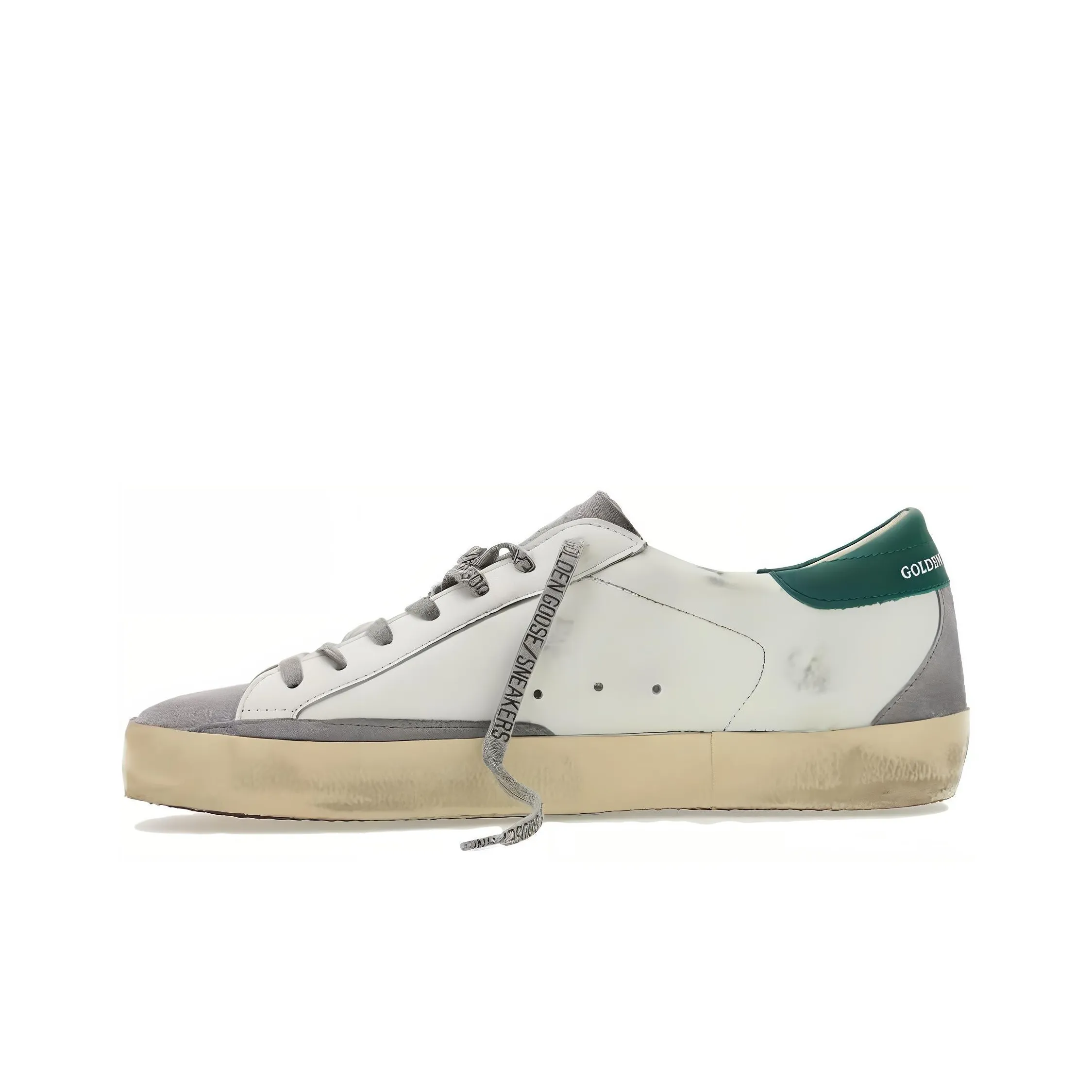 Golden Goose Super Star White Silver Green