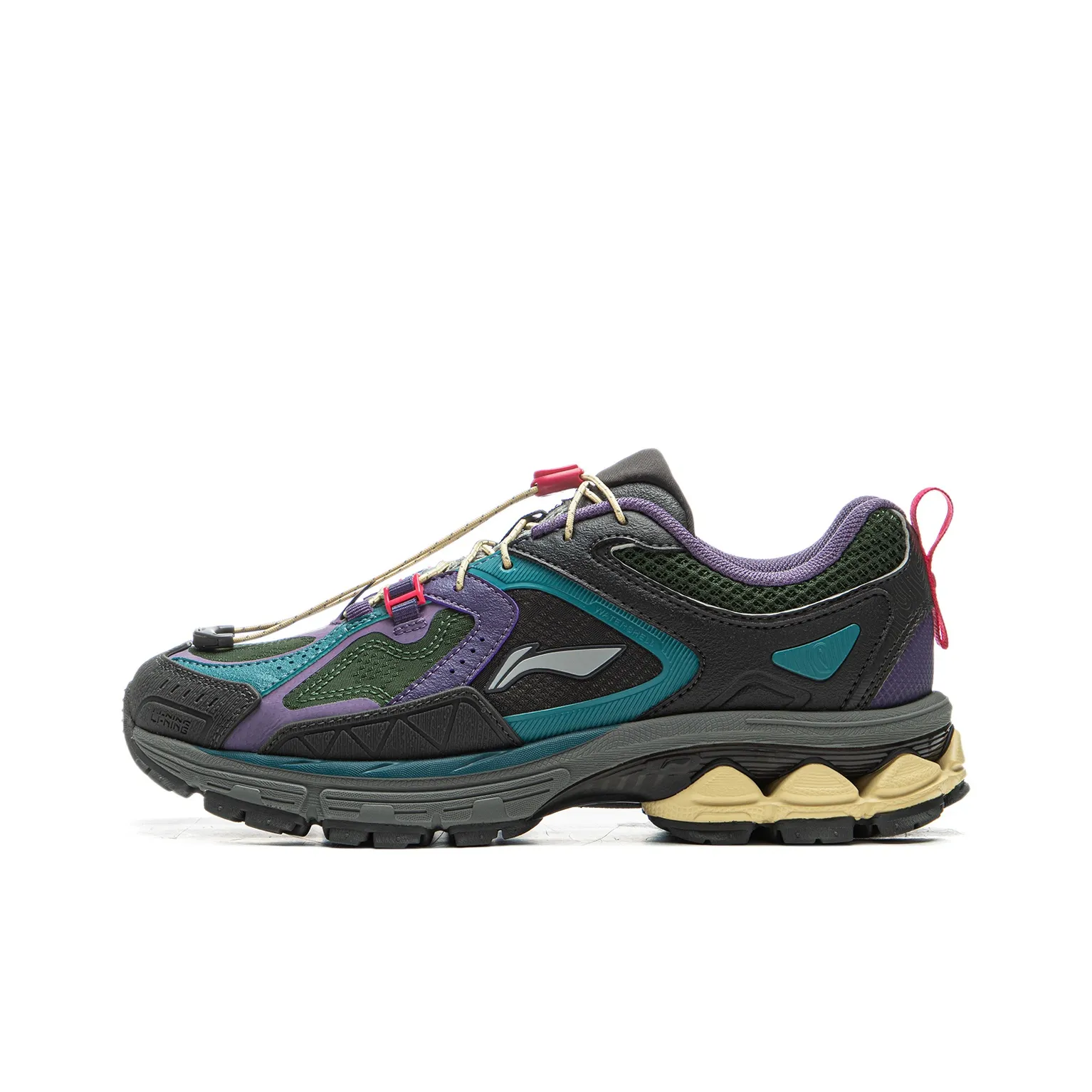 LiNing Support 2.0 Trail V2 Anti Slip Wear Resistant Low Top Running shoes low-top Women's Gray Blue