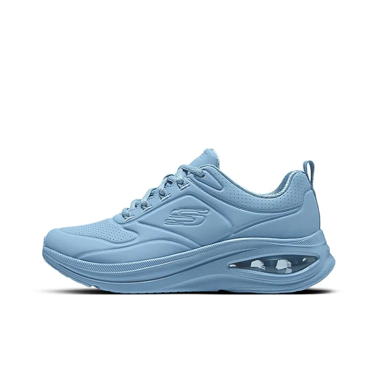 Skechers Lightweight Support Height Increasing Low Top Casual Running Shoes Women's Dark Gray Blue