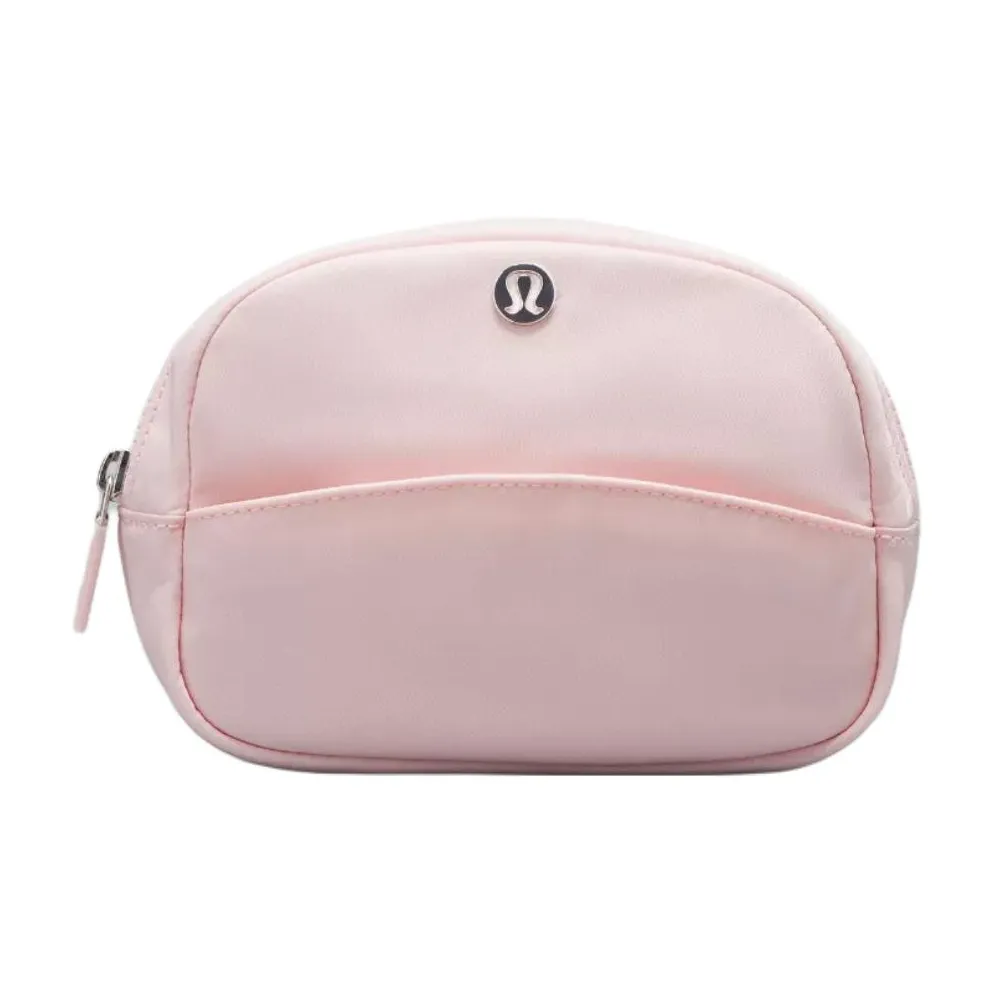 Lululemon Nylon Storage Bag Clutch Mini Women's Light Pink