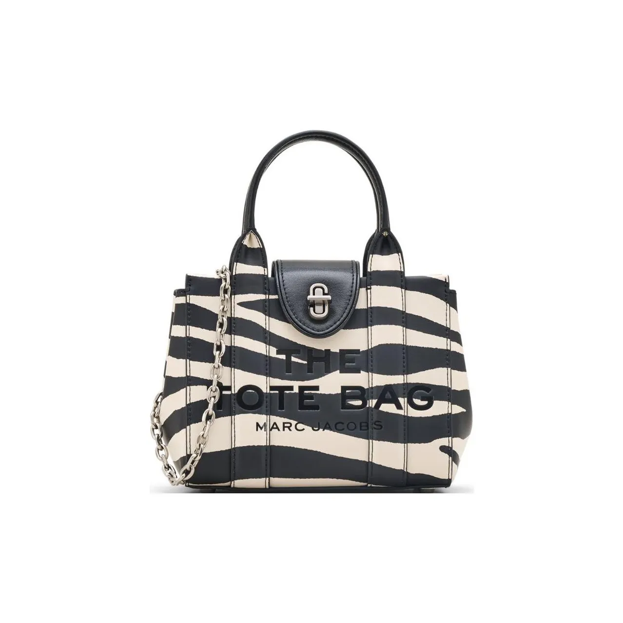 MARC JACOBS The Zebra Turnlock Crossbody Tote Bag