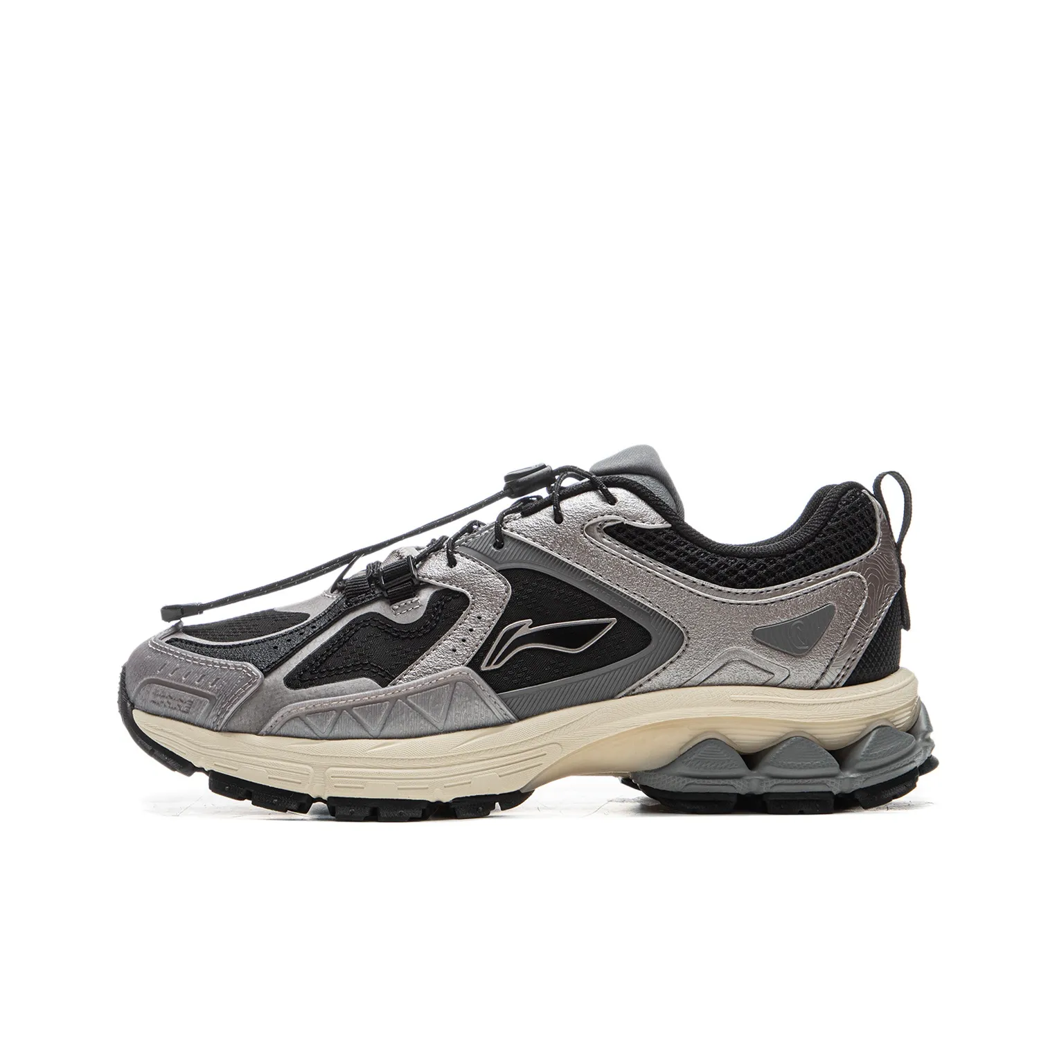 LiNing Support 2.0 Trail V2 Anti Slip Wear Resistant Low Top Running shoes low-top Women's Black Gray