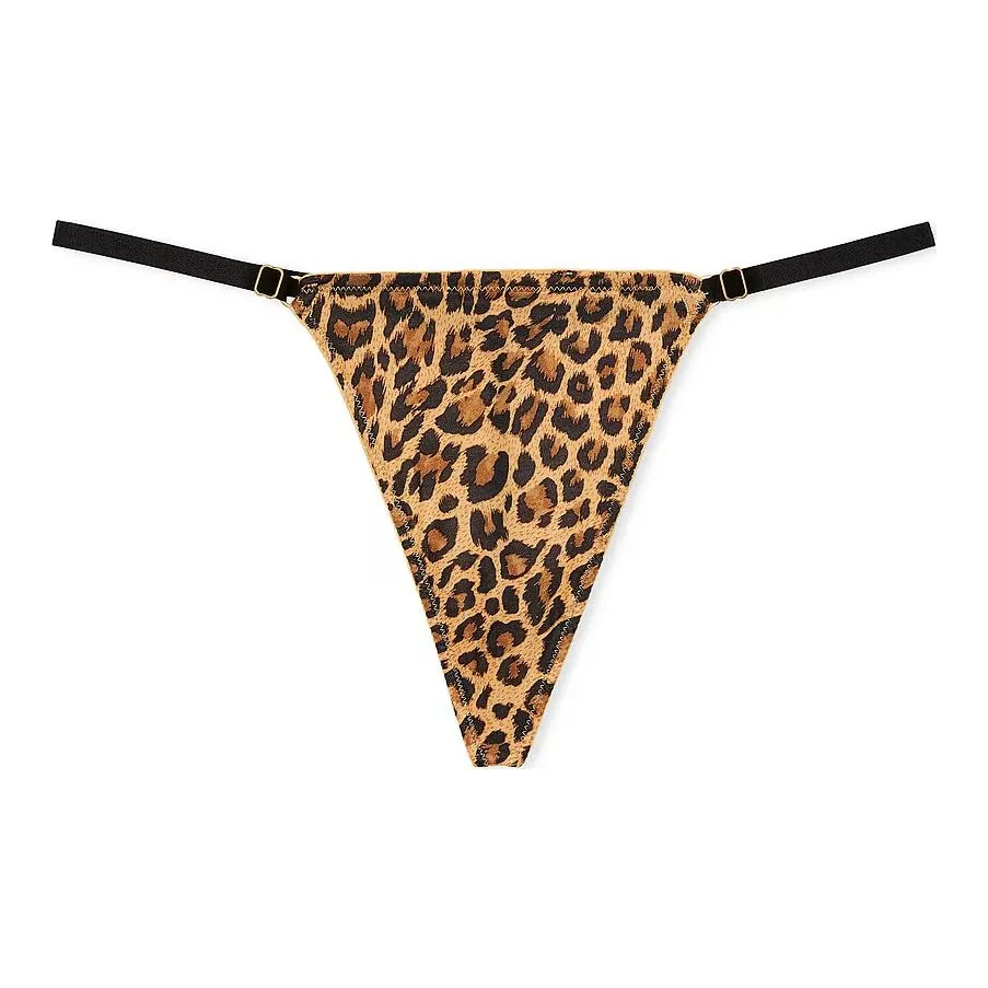 Victoria's Secret Very Sexy V Фурнитура Регулируемый V STRING Трусики Стринг с Леопардовым Принтом Женские 1 Пачка Леопардовый принт