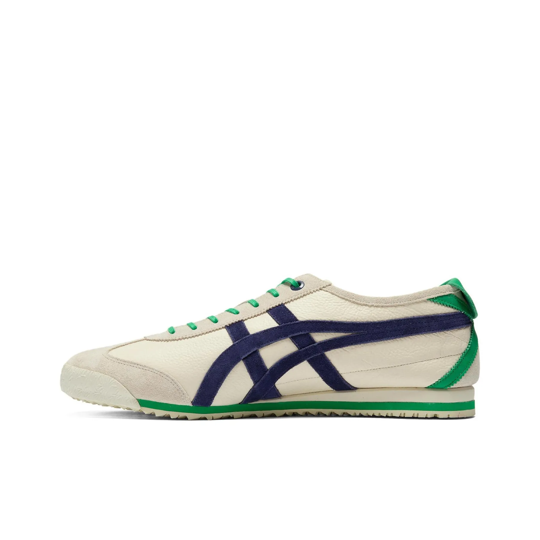 Onitsuka Tiger Non Slip Легкий Низкий Топ Casual Унисекс Бежевый Темно-Синий Цвет