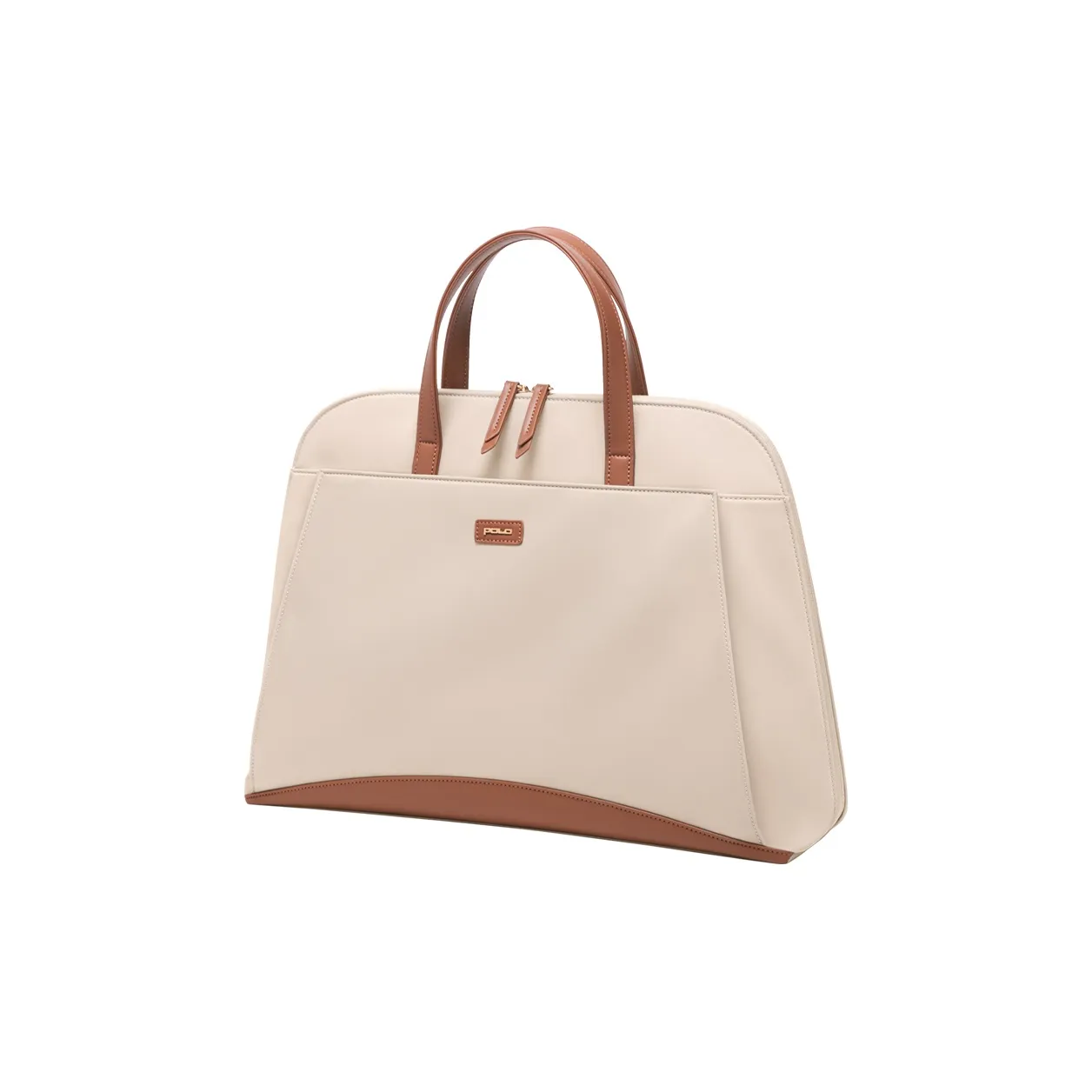 POLO Fabric Handbag Women's Laptop Bag Large Size Women's Gray