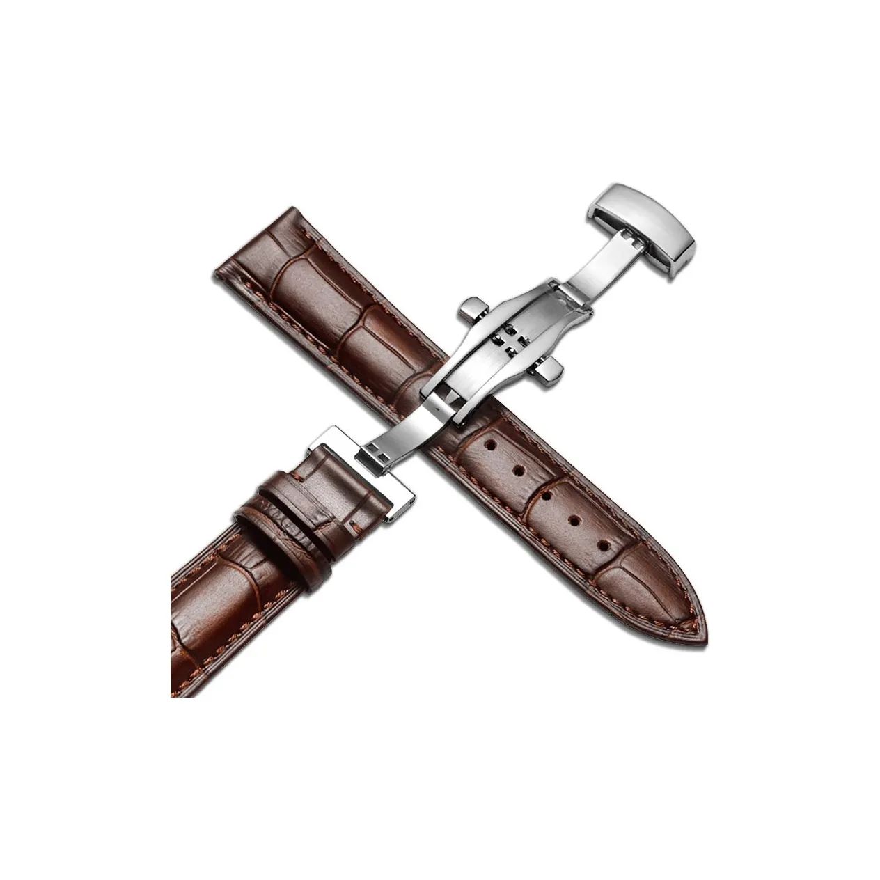 MILANQIAN M Q Ремень Совместимость CASIO Натуральная кожа Материал 12 24 мм