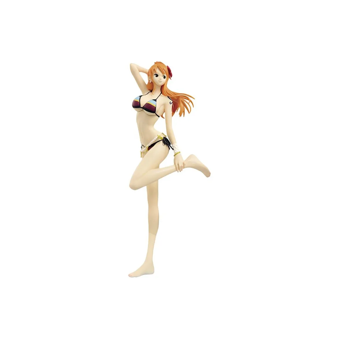 BANPRESTO Nami Glass Factory One Piece Shimmery Charm G&g Swimsuit Black Strap Bonus Gift Scale Figures 25cm