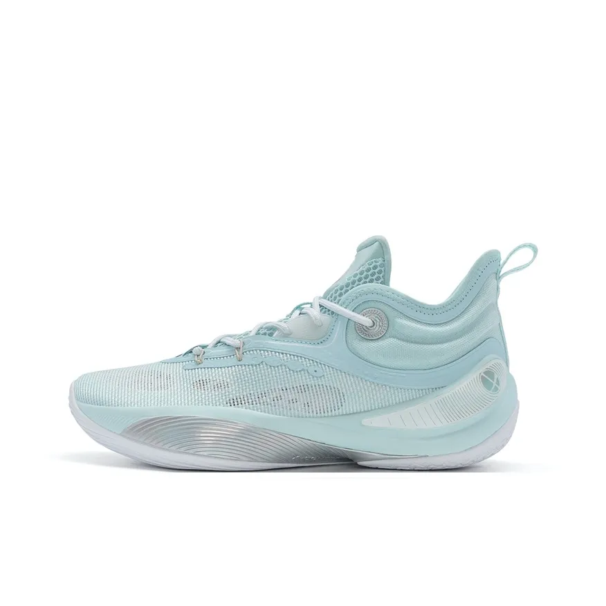 XTEP Lin Storm 2 Generation Wear Resistant Mid Top Basketball Shoes Men's Blue