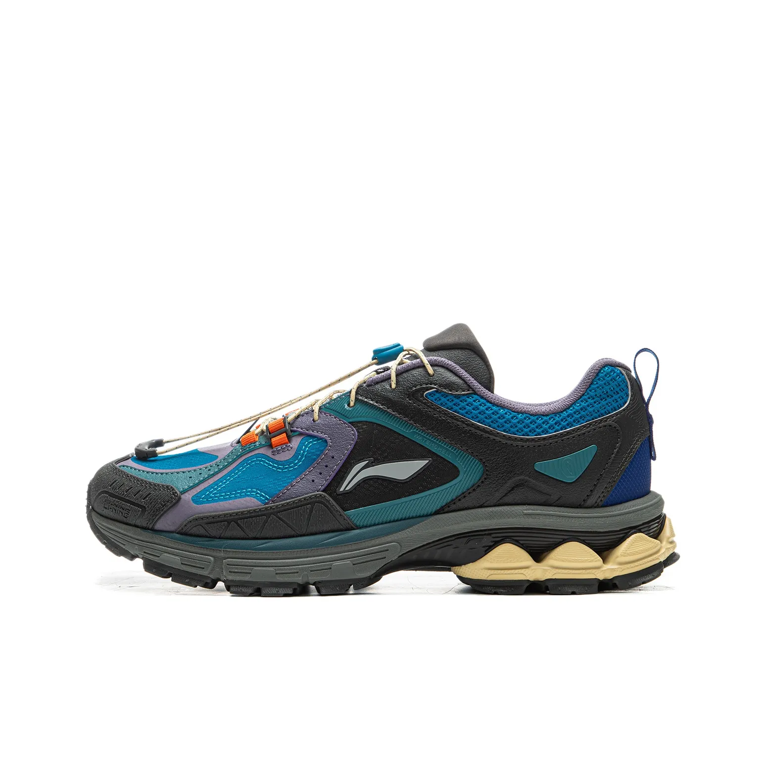 LiNing Support 2.0 Trail V2 Anti Slip Wear Resistant Low Top Running shoes low-top Men's Gray Blue