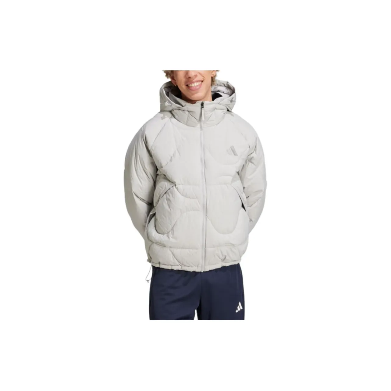 Adidas Down Jacket Unisex Light Gray Adidas Пуховик Унисекс Light Серый