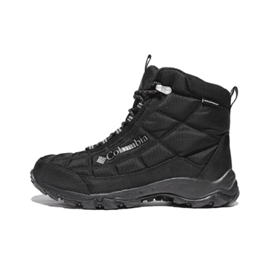 Columbia Firecamp Anti Slip Wear Resistant Mid Top Trekking Shoes Men's Black