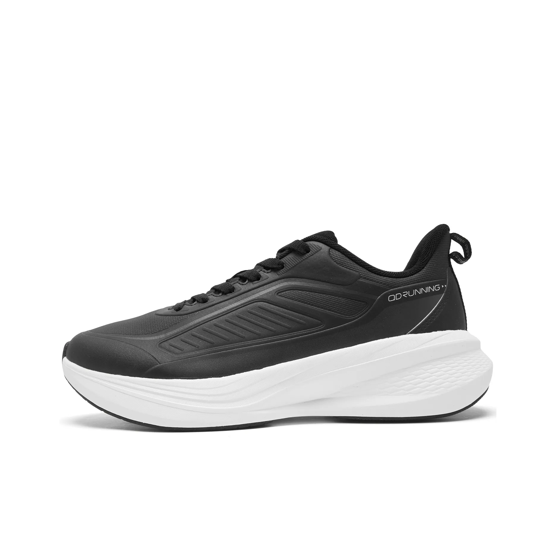 QIAODAN Rainwing 4.0 Warm Wear Resistant Slip Resistant Low Top Q LITESPEED Technology Running Shoes Men's Black White