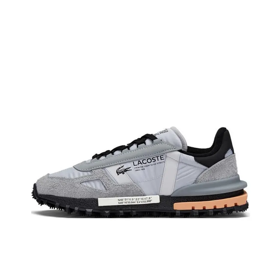 LACOSTE Low Top Casual Shoes Men's Gray