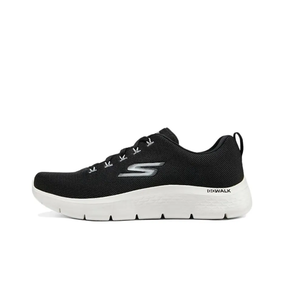 Skechers MEN'S GO WALK Low Top Casual Shoes Men's Black White
