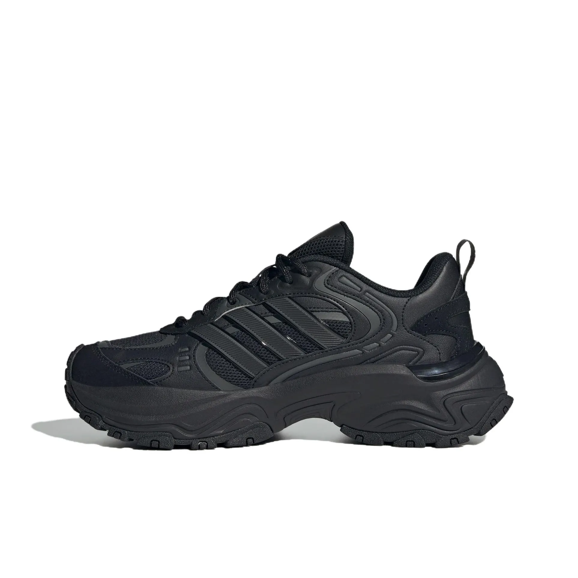 Adidas Износостойкие Дышащие Низкие Беговые кроссовки для отскока Унисекс Черные