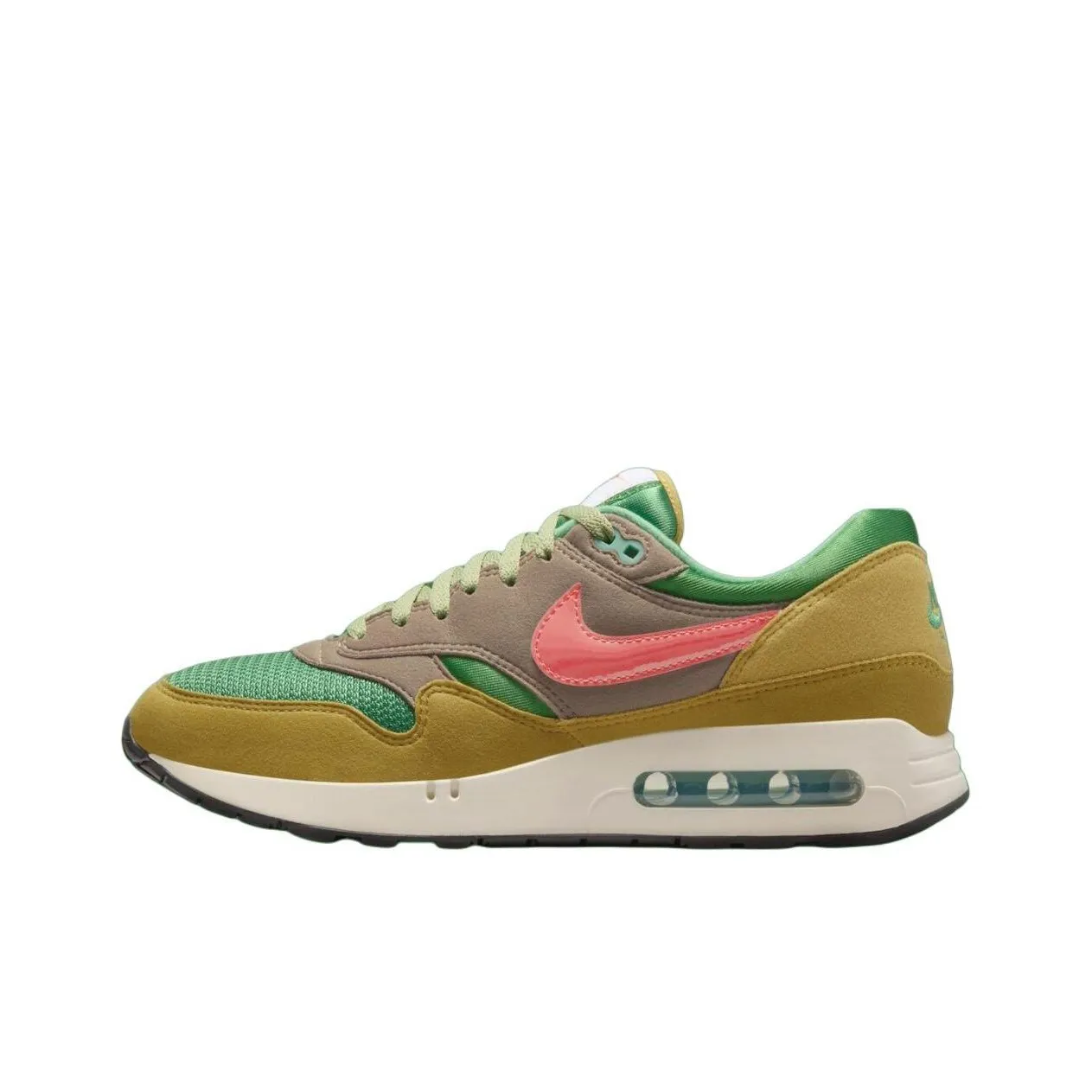 Nike Air Max 1 '86 Powerwall 'BRS' Низкий Топ Casual Унисекс Коричневый Серый Зеленый