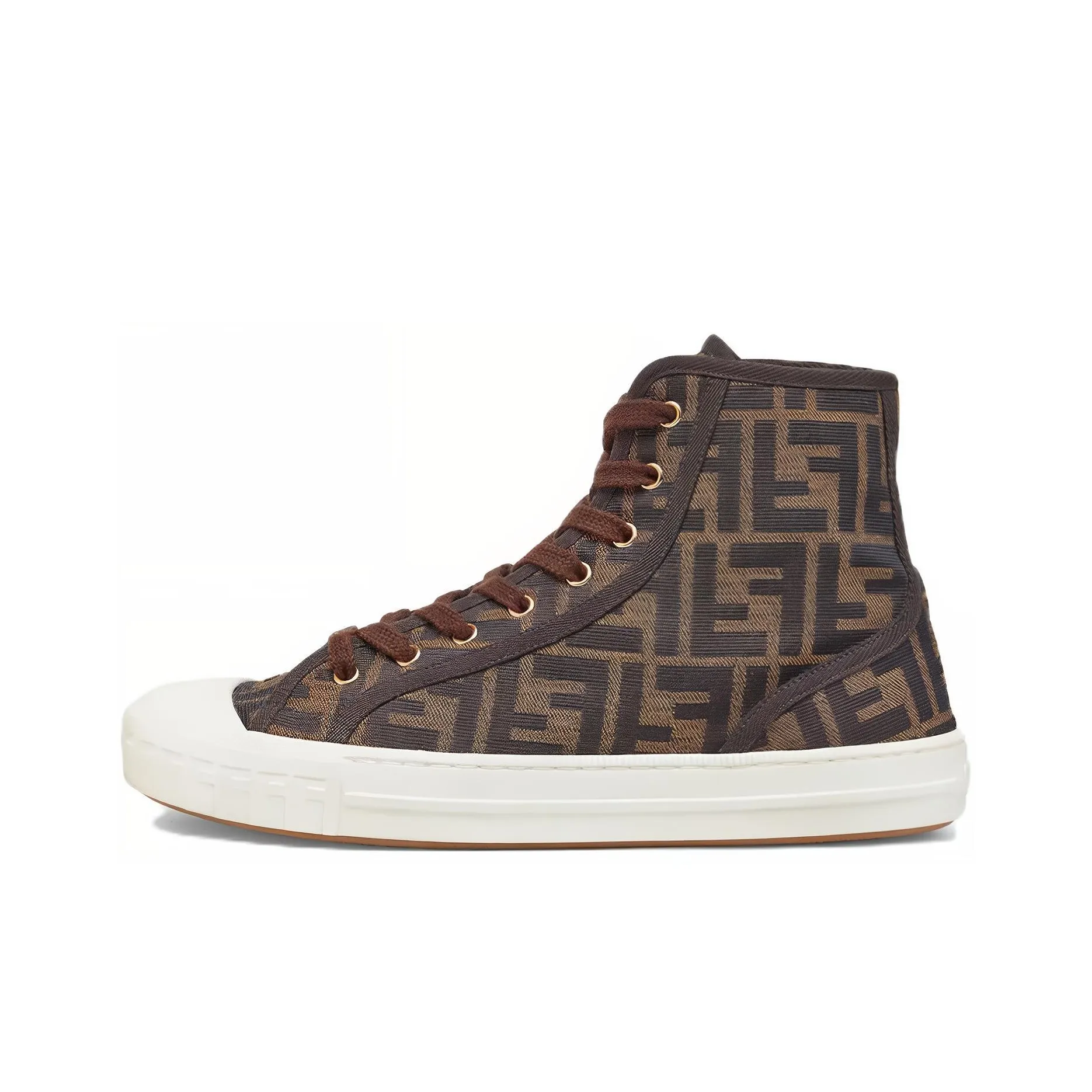 FENDI Women's FF Motif Domino High 'Brown'