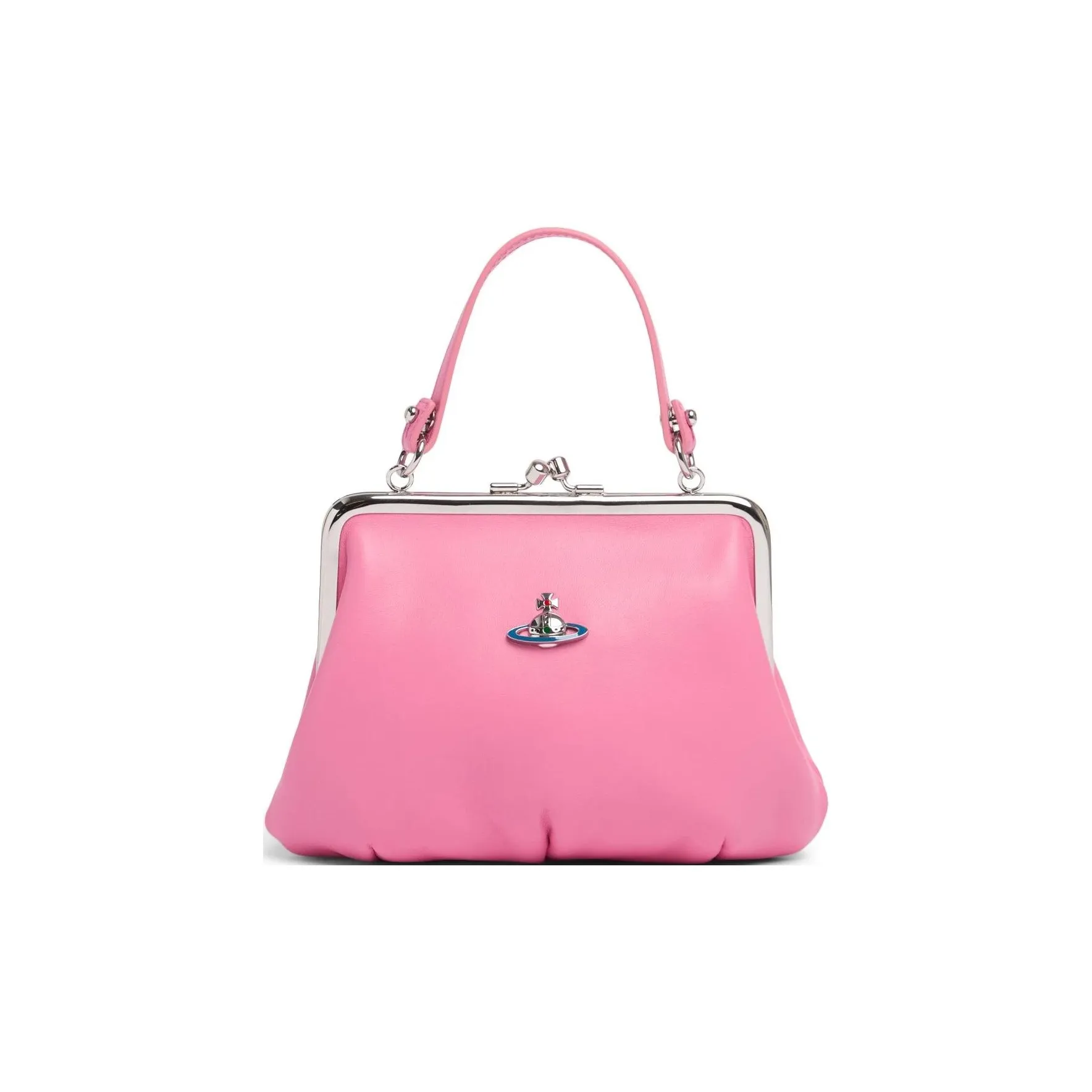 Vivienne Westwood Granny Frame Кожа Наппа Сумка Кошелек Женский Розовый