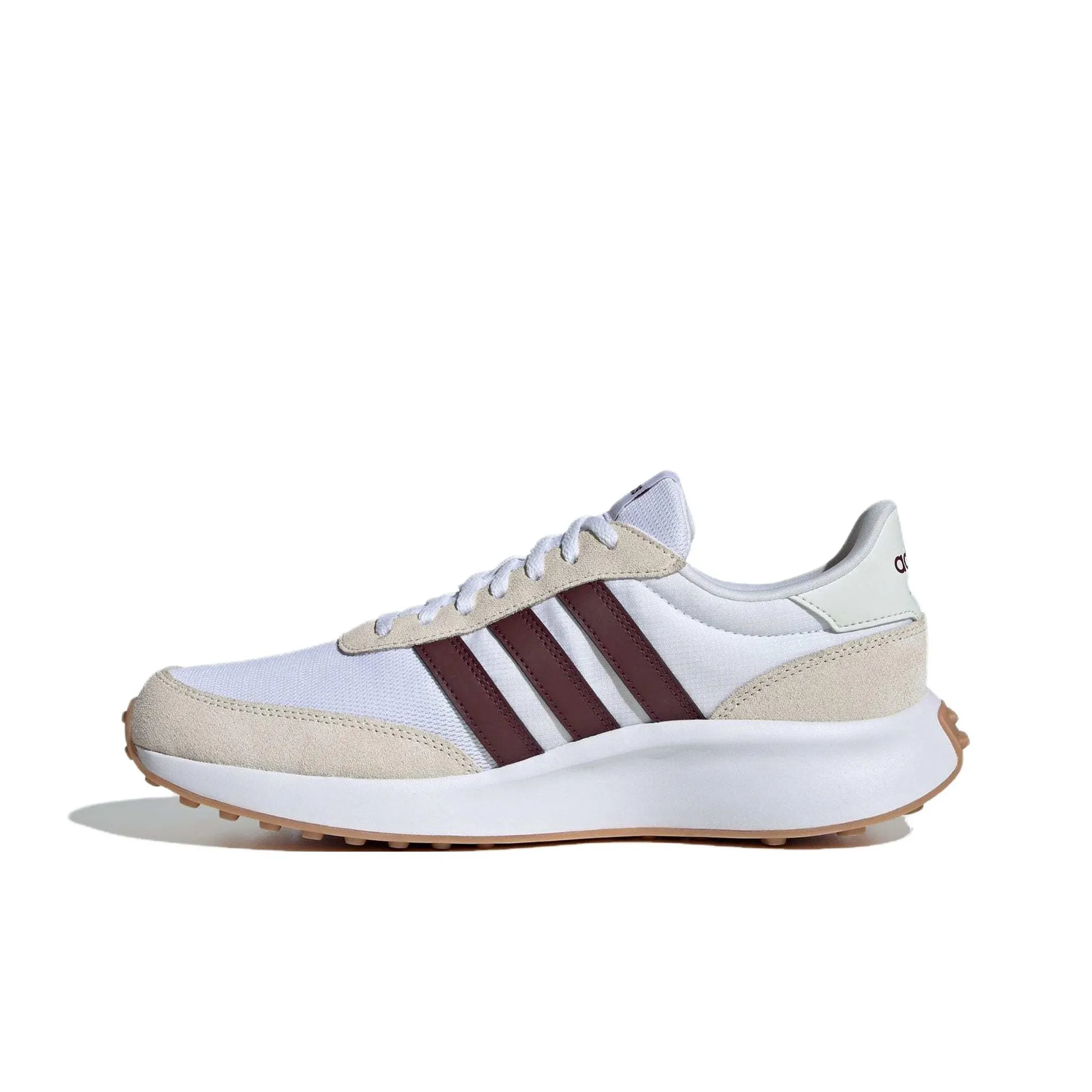Adidas Run 70S Slip-resistant Abrasion-resistant Low Top Casual Running Shoes Men's White Adidas Run 70S Противоскользящий Устойчивый к истиранию Низкий Топ Повседневные Беговые Кроссовки Мужские Белые
