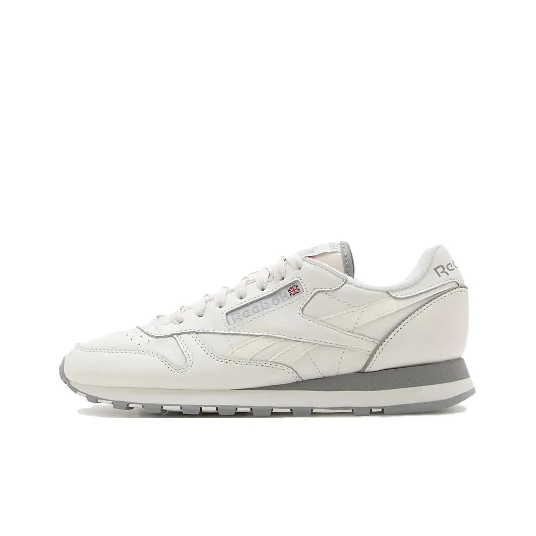 Reebok Classic Leather Low Топ Беговые кроссовки Унисекс Белый