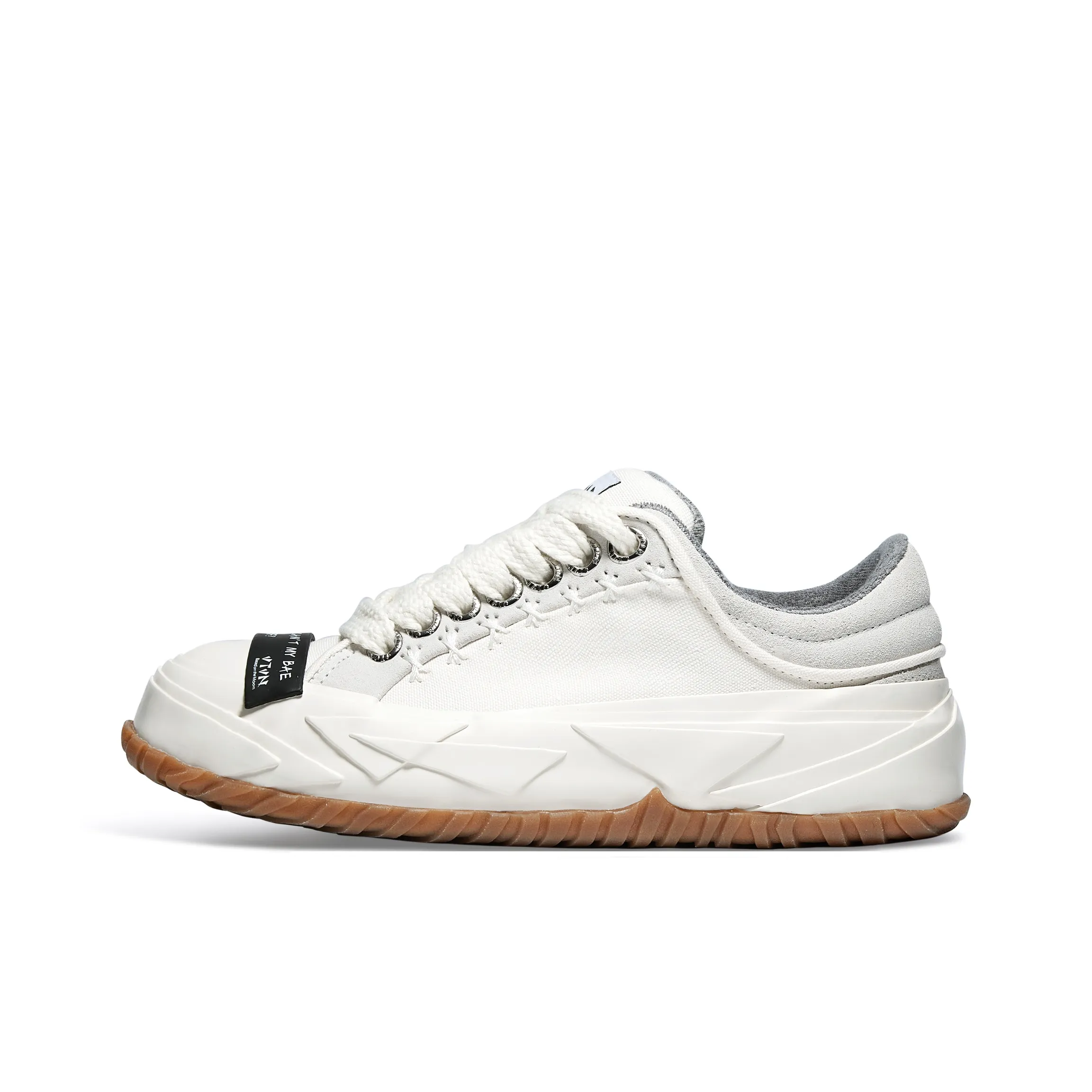 VTVN Falling Stars Meteor Series Skateboard Shoes Unisex Low Top Moon White